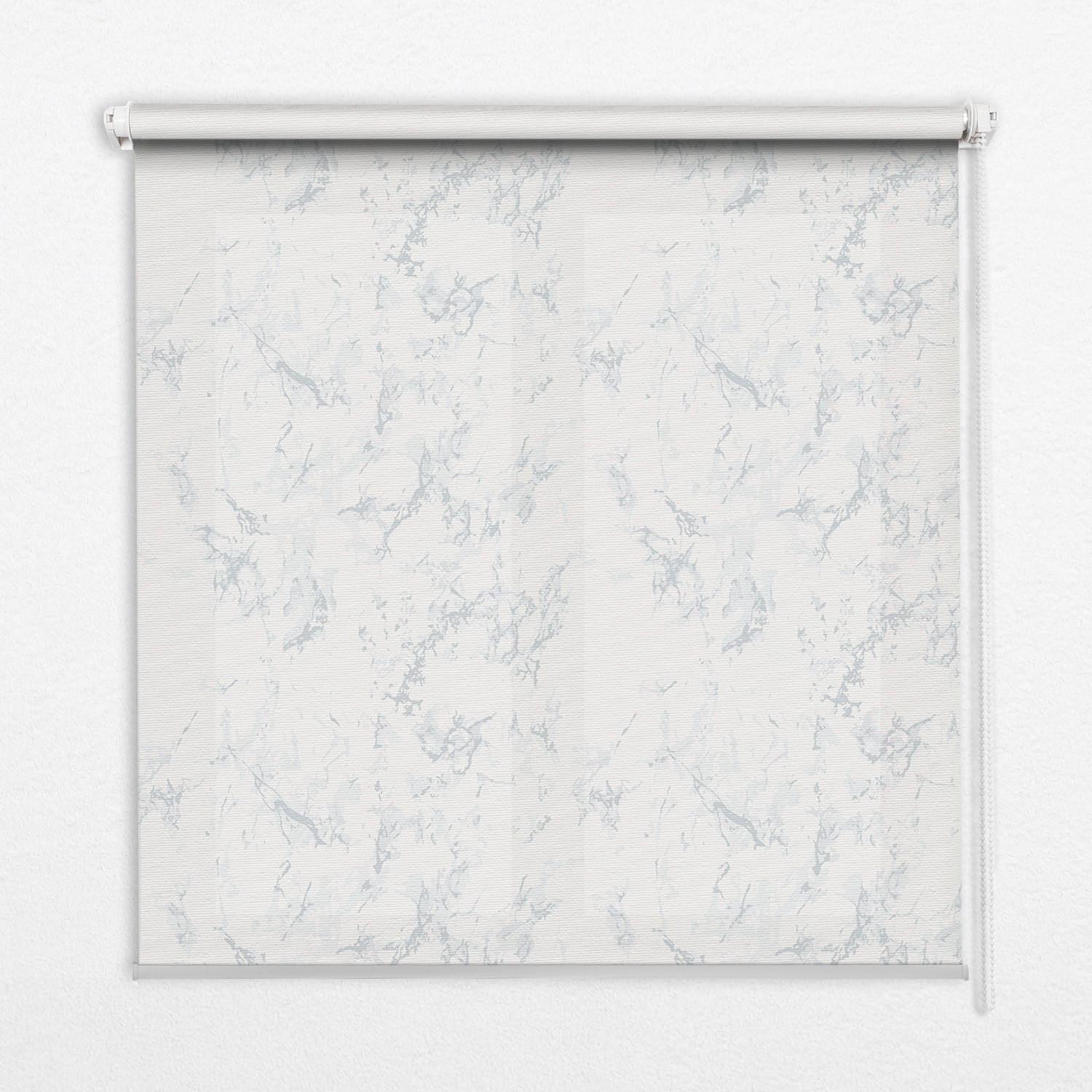 INNENROLLO - Fensterrollo - Rollo - 80x180 cm - Weißer Marmor - Weiß, Kunststoff (80/180/0.5cm) - TULUP