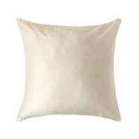 BIO-KISSENBEZUG Satin, Fadendichte 400 - Creme, Textil (80/80cm) - Homescapes