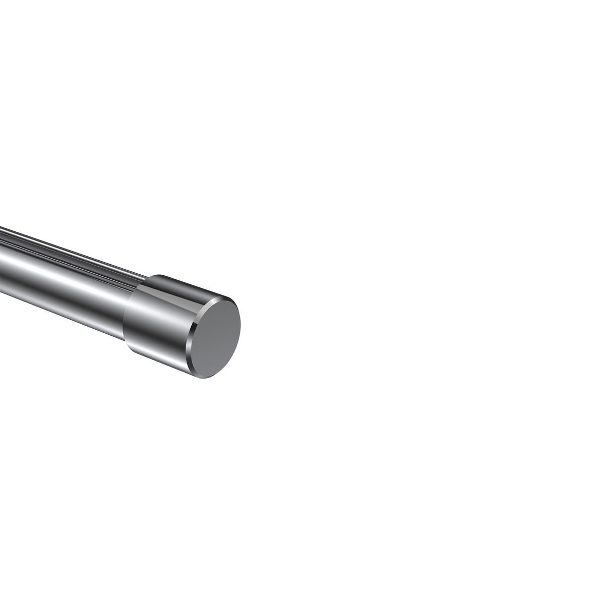 ENDSTÜCKE FÜR GARDINENSTANGEN 20 mm Ø, Santo Chrom, Packung 2 Stück - Chromfarben, Metall (2.5/2.5/2.5cm) - INTERDECO