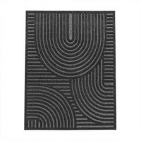 OUTDOORTEPPICH Geometrisch Anthrazit 60 x 100 cm - Anthrazit, Kunststoff (60/100cm) - TT Home