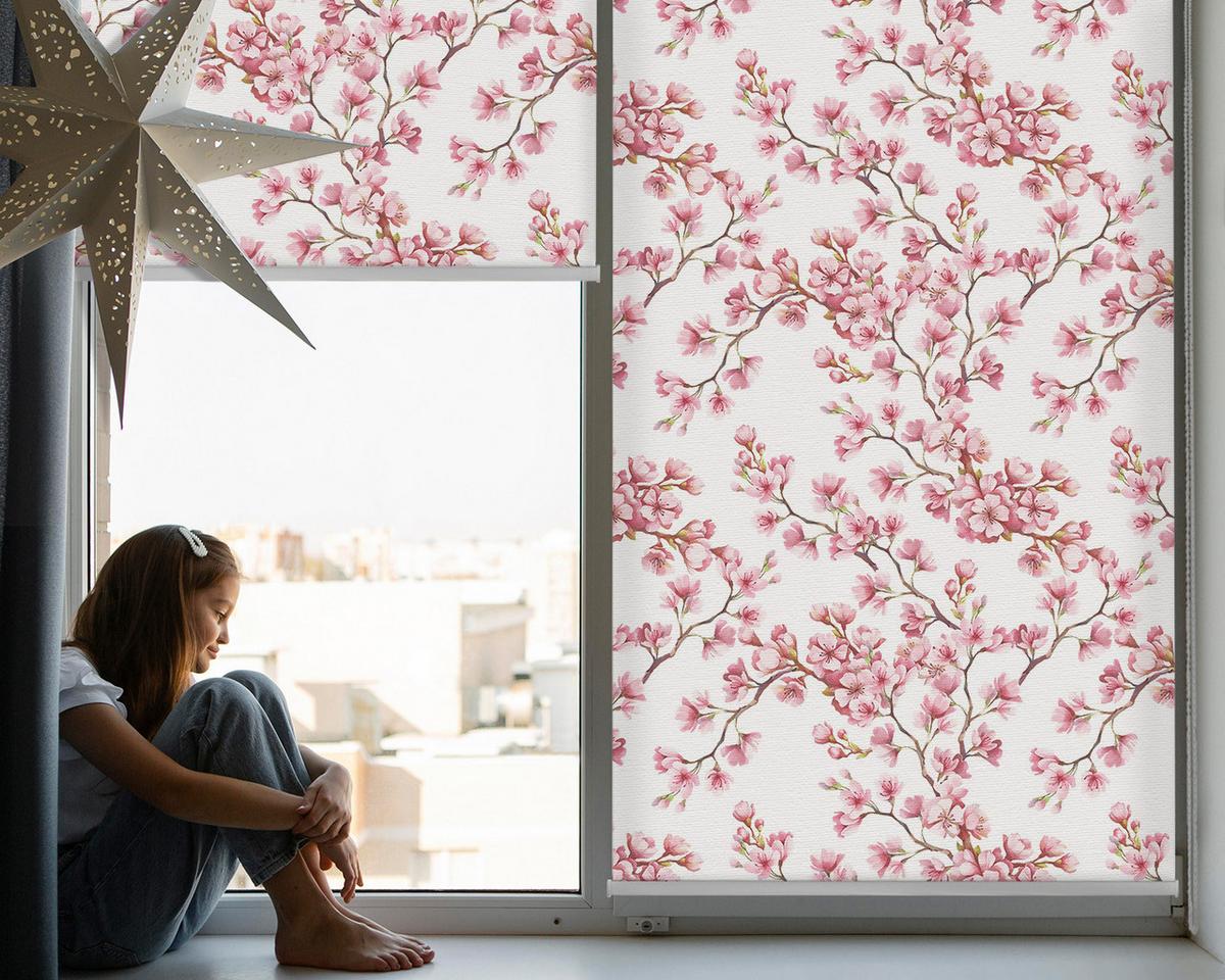 INNENROLLO - Fensterrollo - Rollo - 60x40 cm - Rosa Lilie - Pink, Kunststoff (60/140/0.5cm) - TULUP