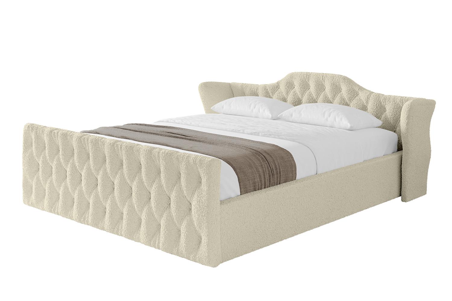 POLSTERBETT mit Bettkasten, Fußteil und Lattenrost, Boxbett ohne Matratze - ZORAN-Z-V1 160x200 Beige - Taupe, Holzwerkstoff/Textil (160/200cm) - ALTDECOR