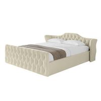 POLSTERBETT mit Bettkasten, Fußteil und Lattenrost, Boxbett ohne Matratze - ZORAN-Z-V1 120x200 Beige - Taupe, Holzwerkstoff/Textil (120/200cm) - ALTDECOR