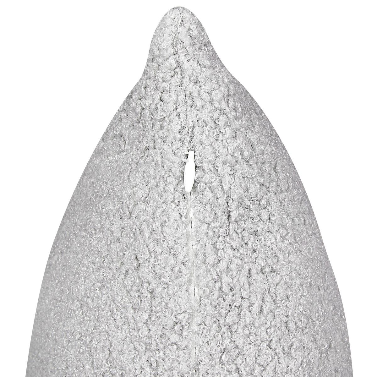 DEKOKISSEN 2er-Set Grau 45/45 cm Leuzea - Grau, Textil (45/45cm) - Beliani