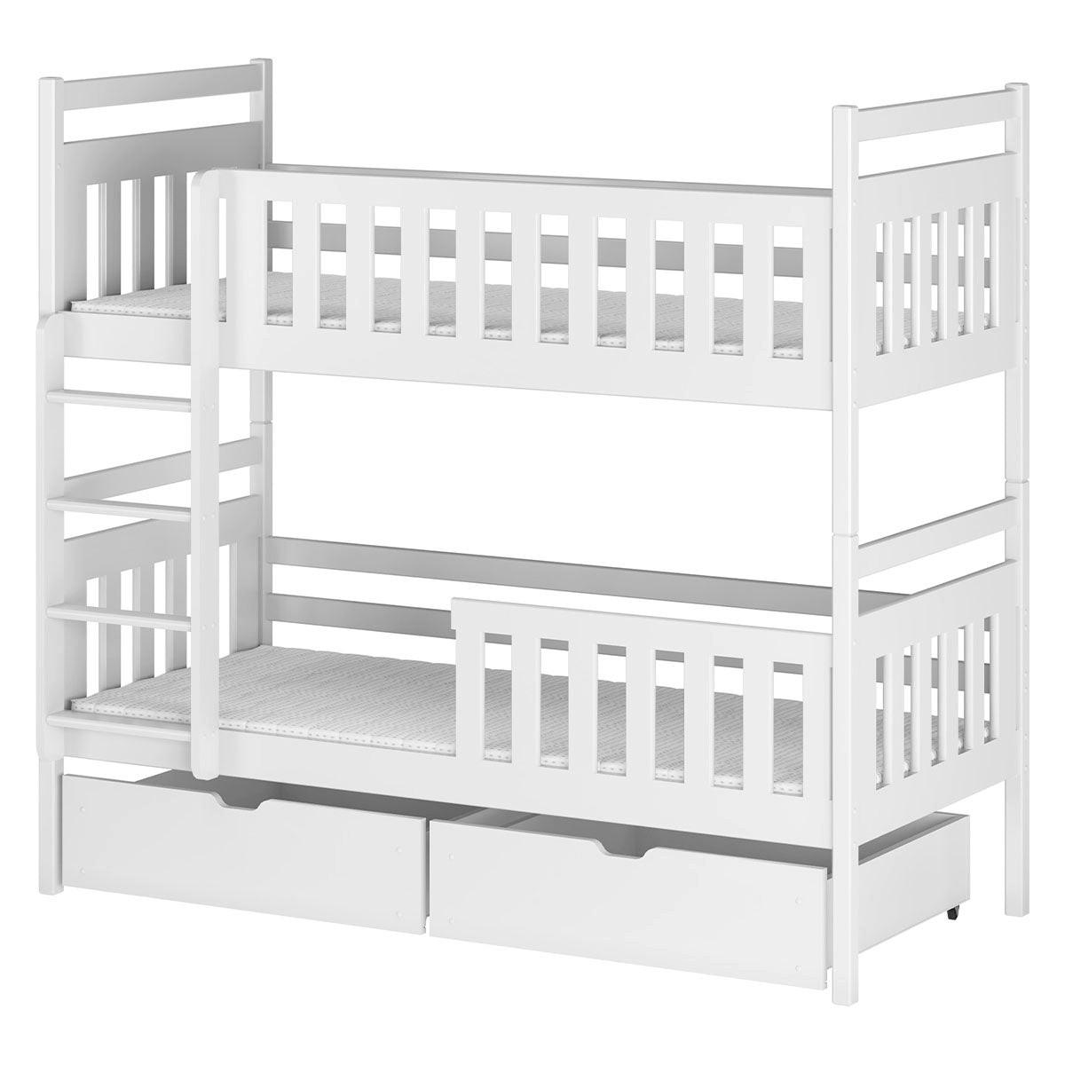 BETT 90/200 Damien Weiß - Weiß, Holzwerkstoff (90/200cm) - Petits-meubles