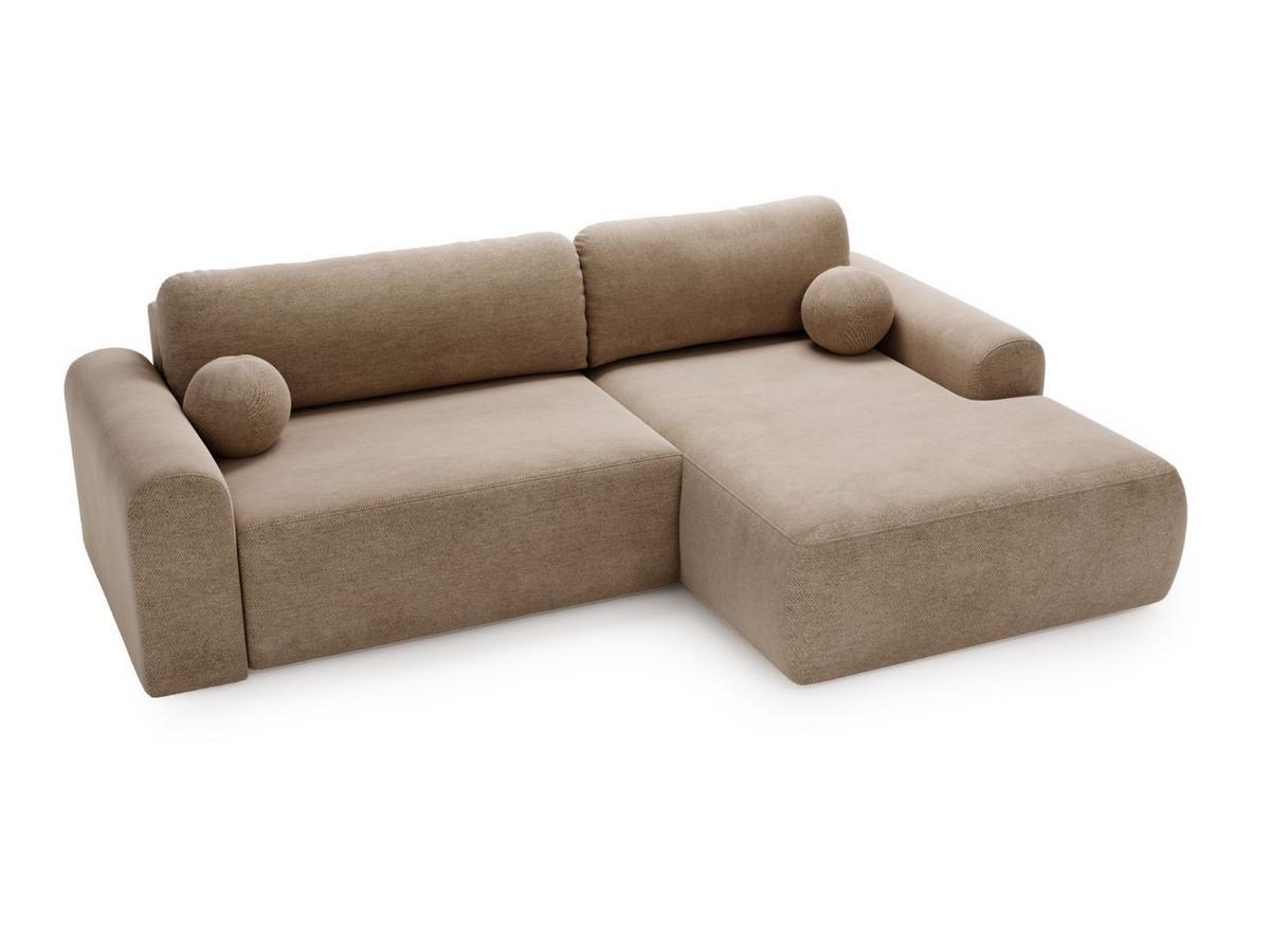 ECKSOFA Savana Braun Rechts - Braun, Holz/Textil (177/257cm) - Graingold