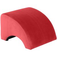 POLSTERHOCKER Kajsa Samtvelours rot - Rot, Kunststoff (52/37/54cm) - 58aufmkessel