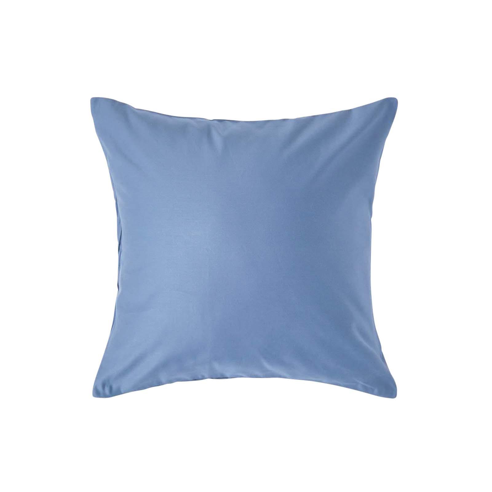KISSENBEZUG Premium, Ägyptische Baumwolle, Fadendichte 1000 - Blau, Textil (40/40cm) - Homescapes