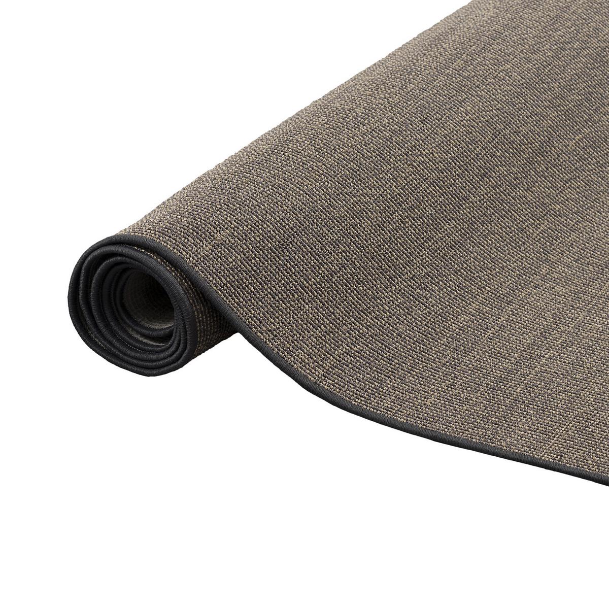 SISAL NATUR TEPPICH KLASSISCH - Graphitfarben, Textil (100/100cm) - Snapstyle