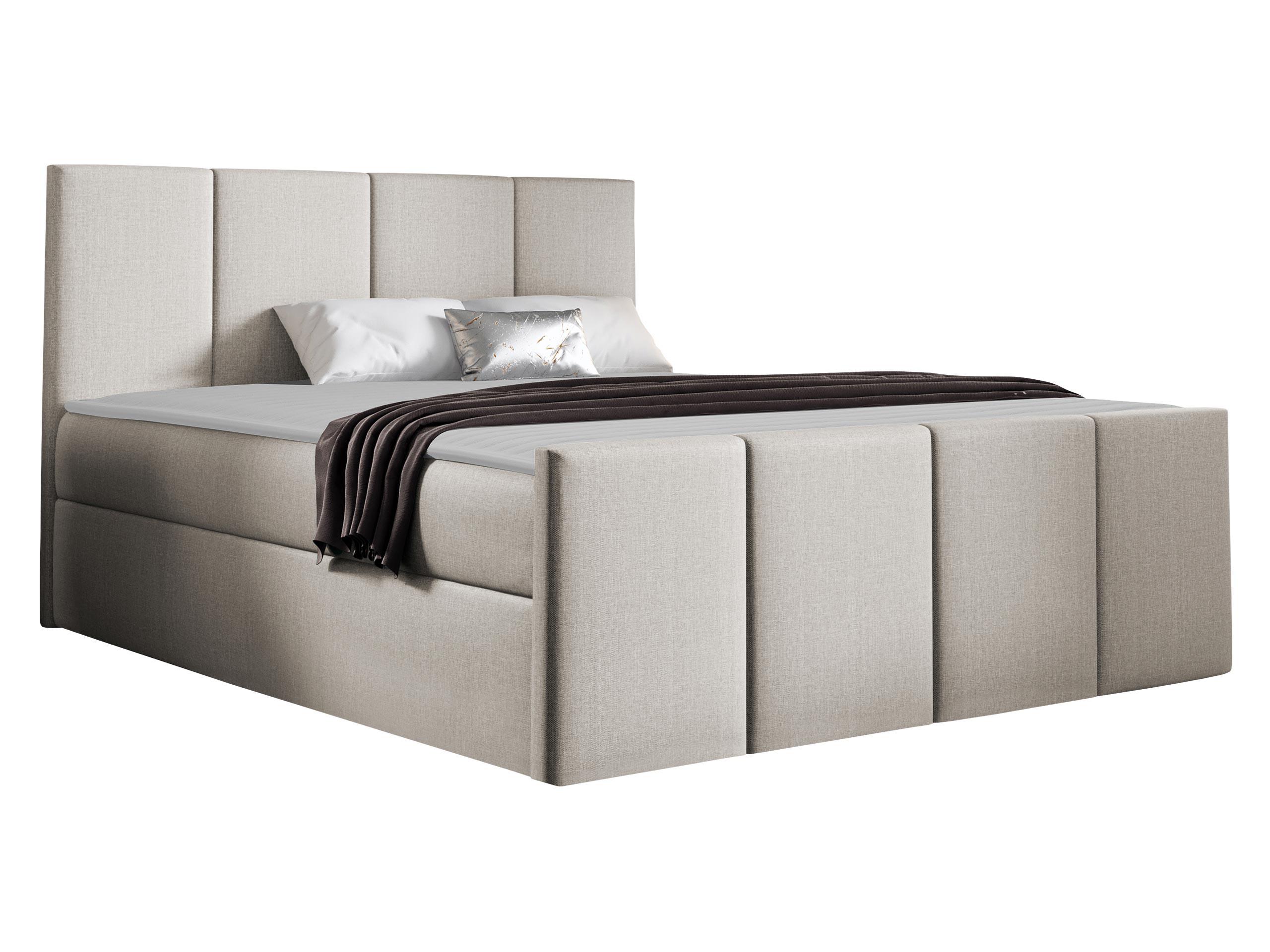 BOXBETT Lars - H3 - Creme, Holz (160/200cm) - MIRJAN24