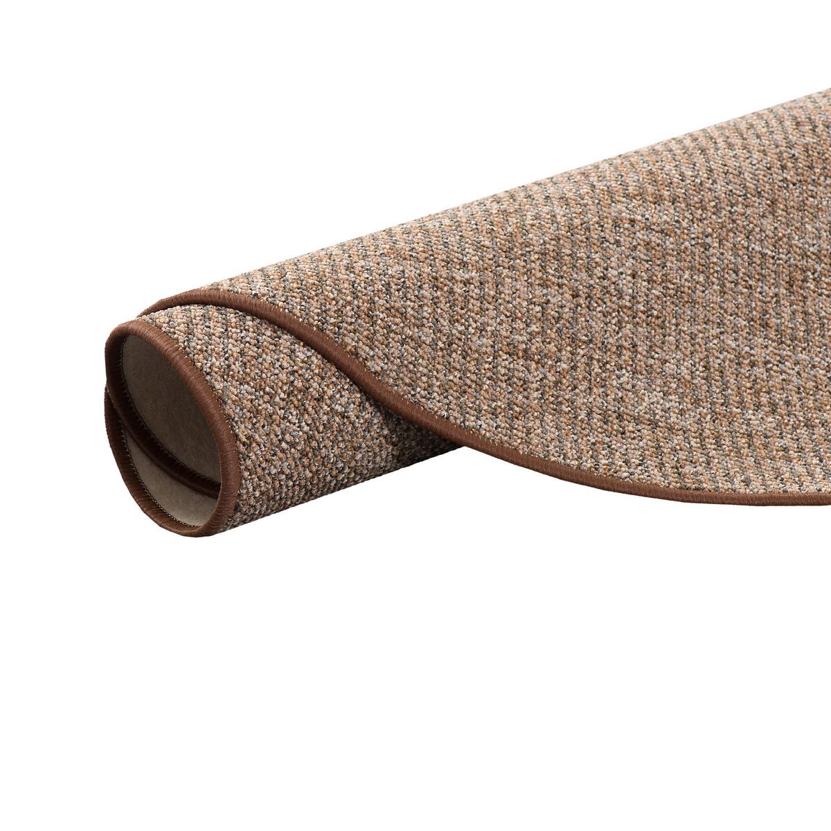 SCHLINGENTEPPICH PRIMO RUND - Braun, Textil (133/133cm) - Snapstyle