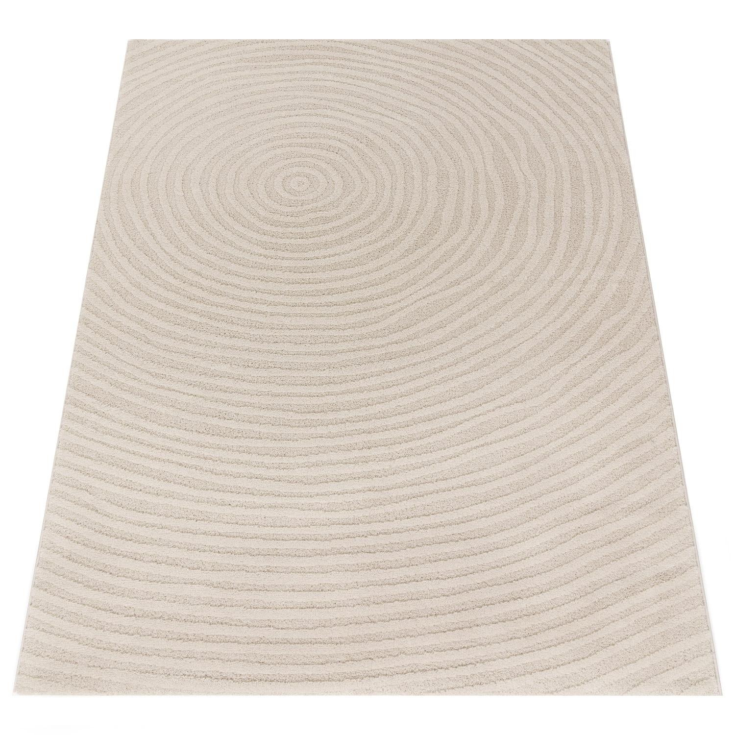 KURZFLORTEPPICH, einfarbig, aus Polypropylen, Florhöhe 14 mm, Creme, 160 x 220 cm - Beige, Textil (220/160cm) - KADIMA DESIGN