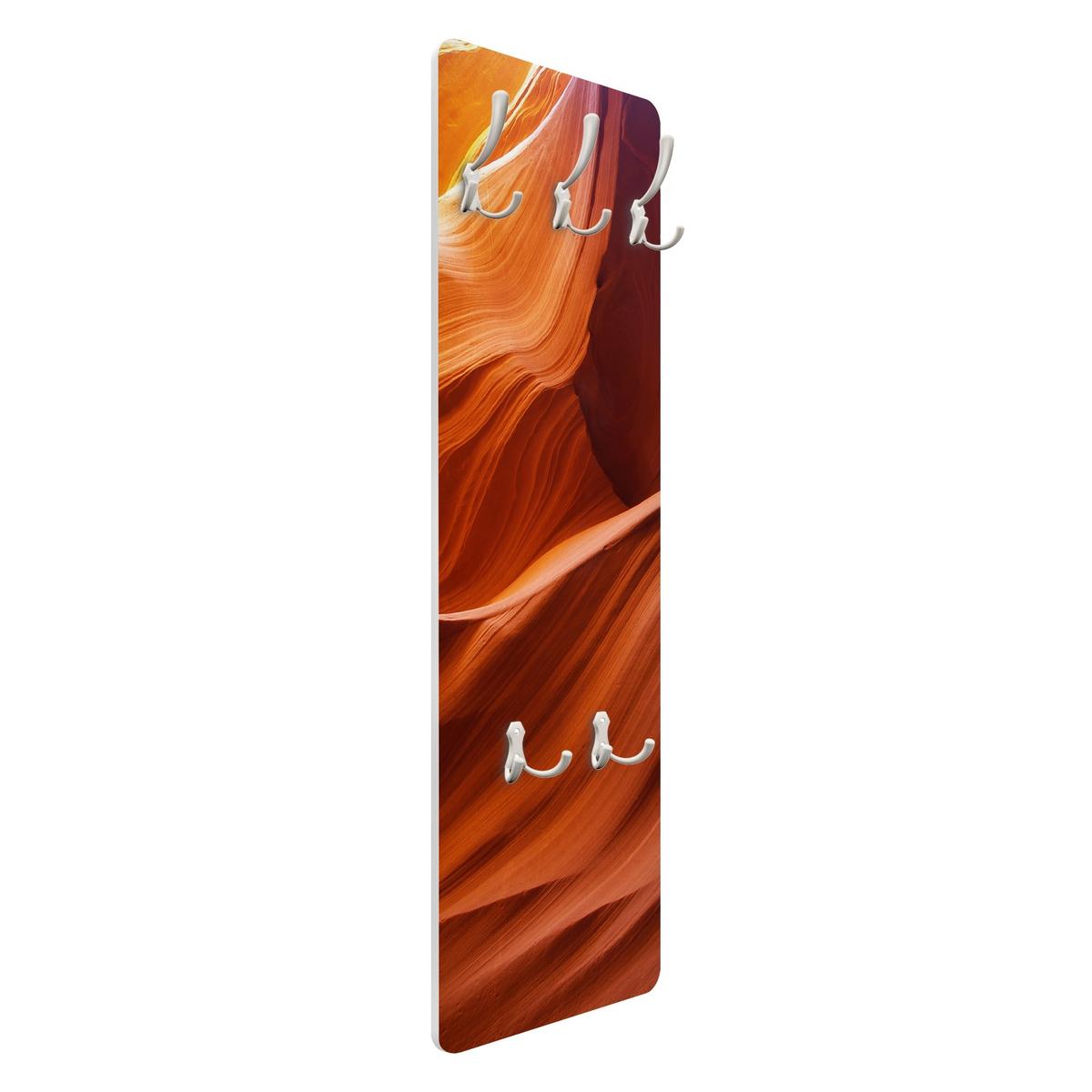 WANDGARDEROBE - Inner Canyon Rot 34/105 cm - Orange, Holzwerkstoff (34/105/1.6cm) - Bilderwelten