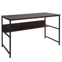 SCHREIBTISCH rechteckig Dunkelbraun - Dunkelbraun, Metall (60/120/78cm) - MCW