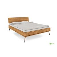 BETT LINA 1 120x220 Wildeiche - Wildeiche/Schwarz, Holz/Metall (120/220cm) - byoak
