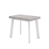 ESSTISCH ausziehbar 58 bis 222cm, für 10 Gäste, zementgrau, 58/90/73cm - Grau, Holzwerkstoff (90/222/73cm) - Skraut Home