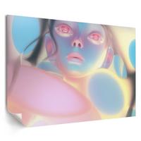POSTER - 59x42 cm (A2) - Patryk Michalski - Futuristische Figur - Blau, Textil (59.4/42/0.1cm) - TULUP