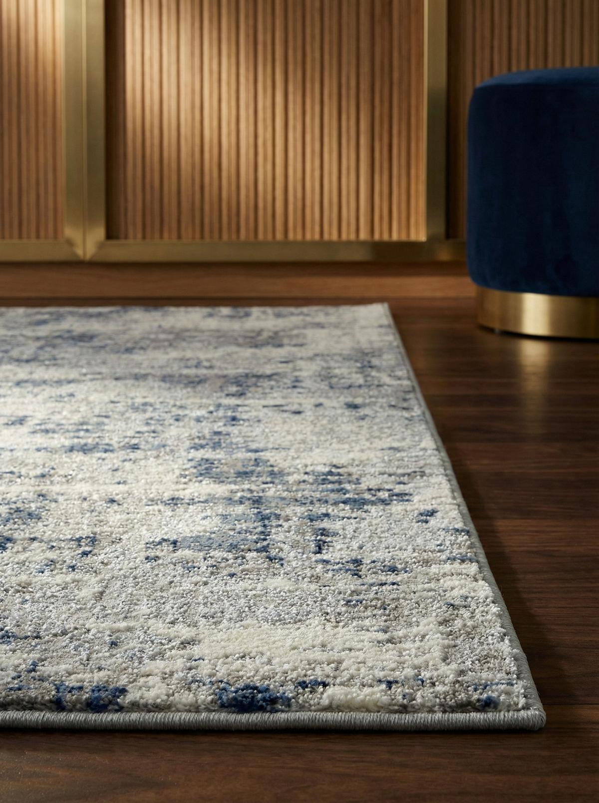 TEPPICH PARMA-Sorbolo, abstrakt, Dunkelblau, 200 x 290 cm - Dunkelblau, Textil (200/290cm) - KADIMA DESIGN