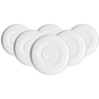 KAFFEEUNTERTASSEN Kelly weiß ø 15 cm 6er Set - Weiß, Keramik (15cm) - Ritzenhoff Breker