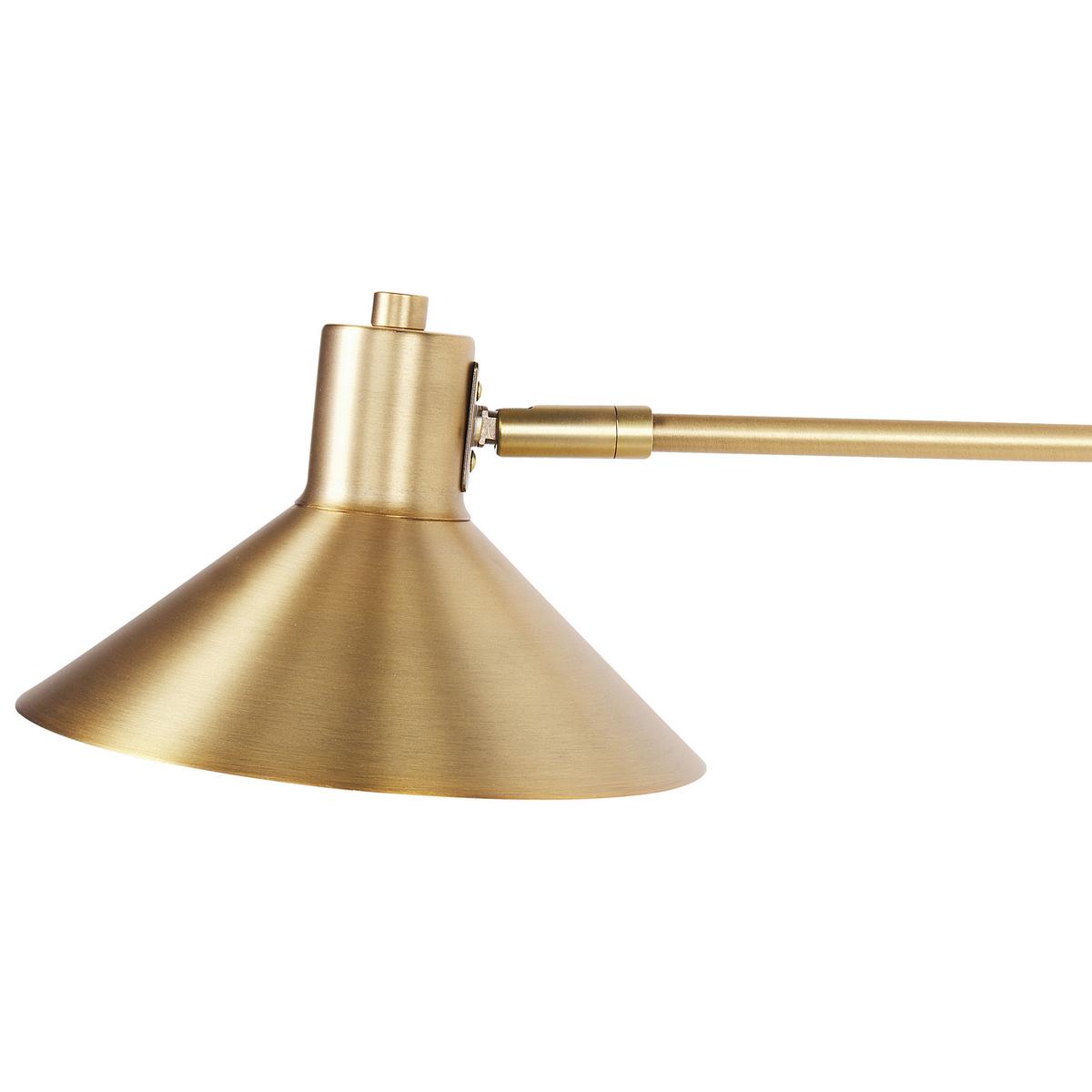 WANDLEUCHTE Gold Kadassa - Goldfarben, Metall (84/38/20cm) - Beliani
