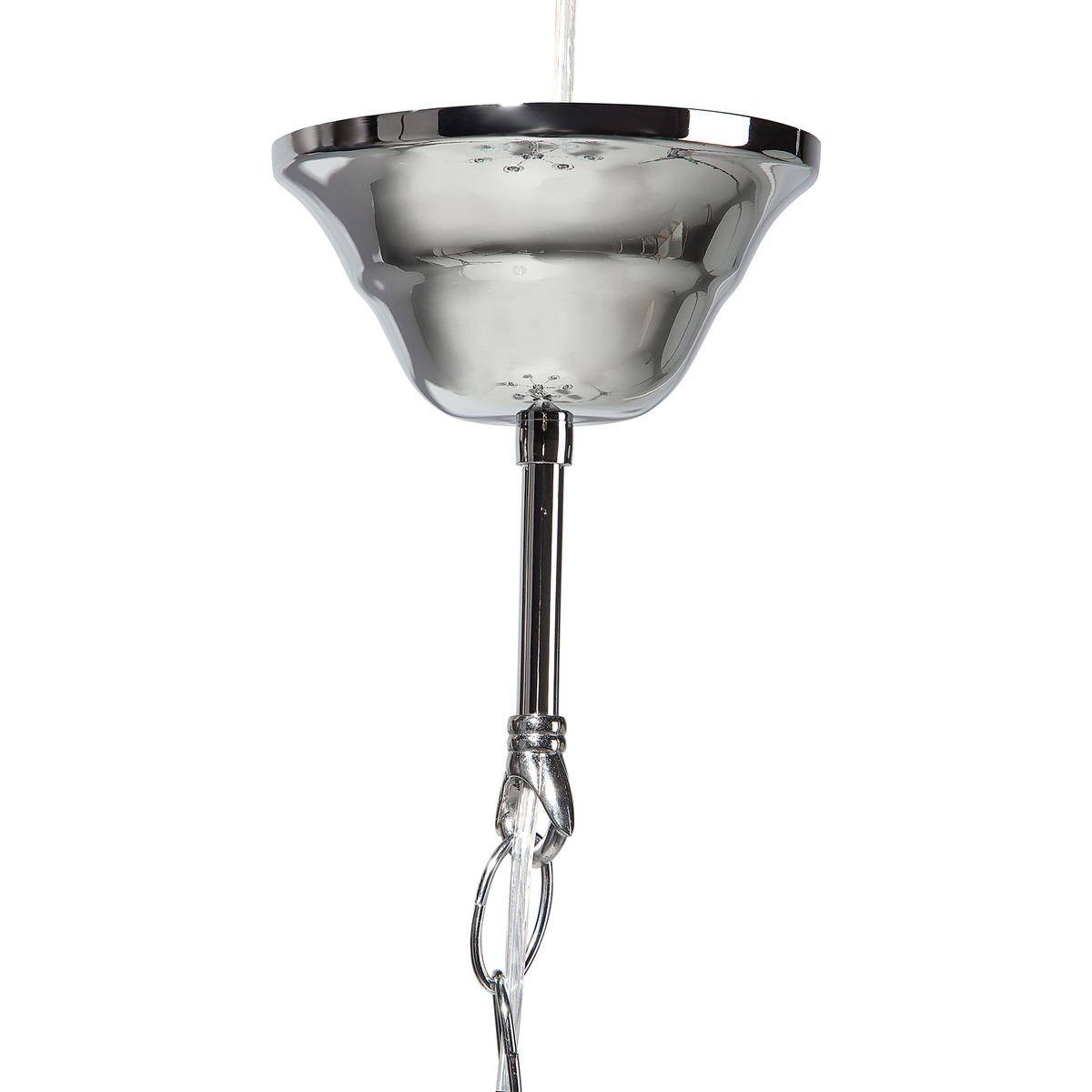 KRONLEUCHTER Bradano 65/65/127 cm - Silberfarben, Metall (65/65/127cm) - Beliani