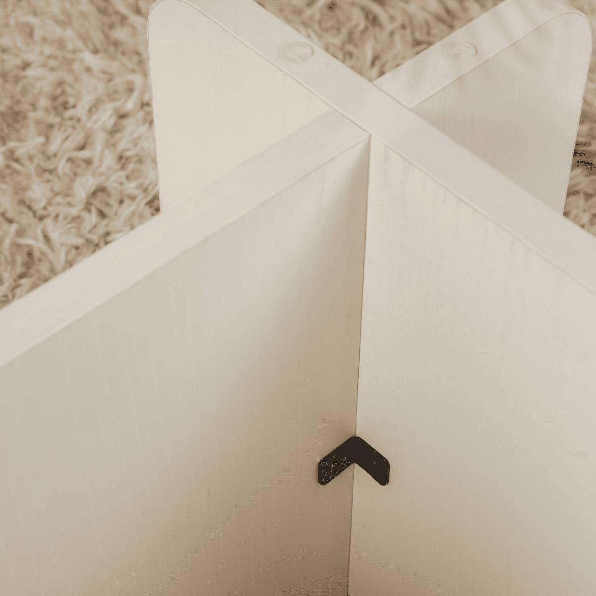 COUCHTISCH mit Tischplatte aus gehärtetem Glas 105/65/30 cm - Eiche Bianco, Holzwerkstoff (110/65/30cm) - Calicosy