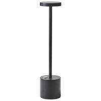 LED-TISCHLEUCHTE Schwarz Lizandro - Schwarz, Metall (8/8/35cm) - Beliani