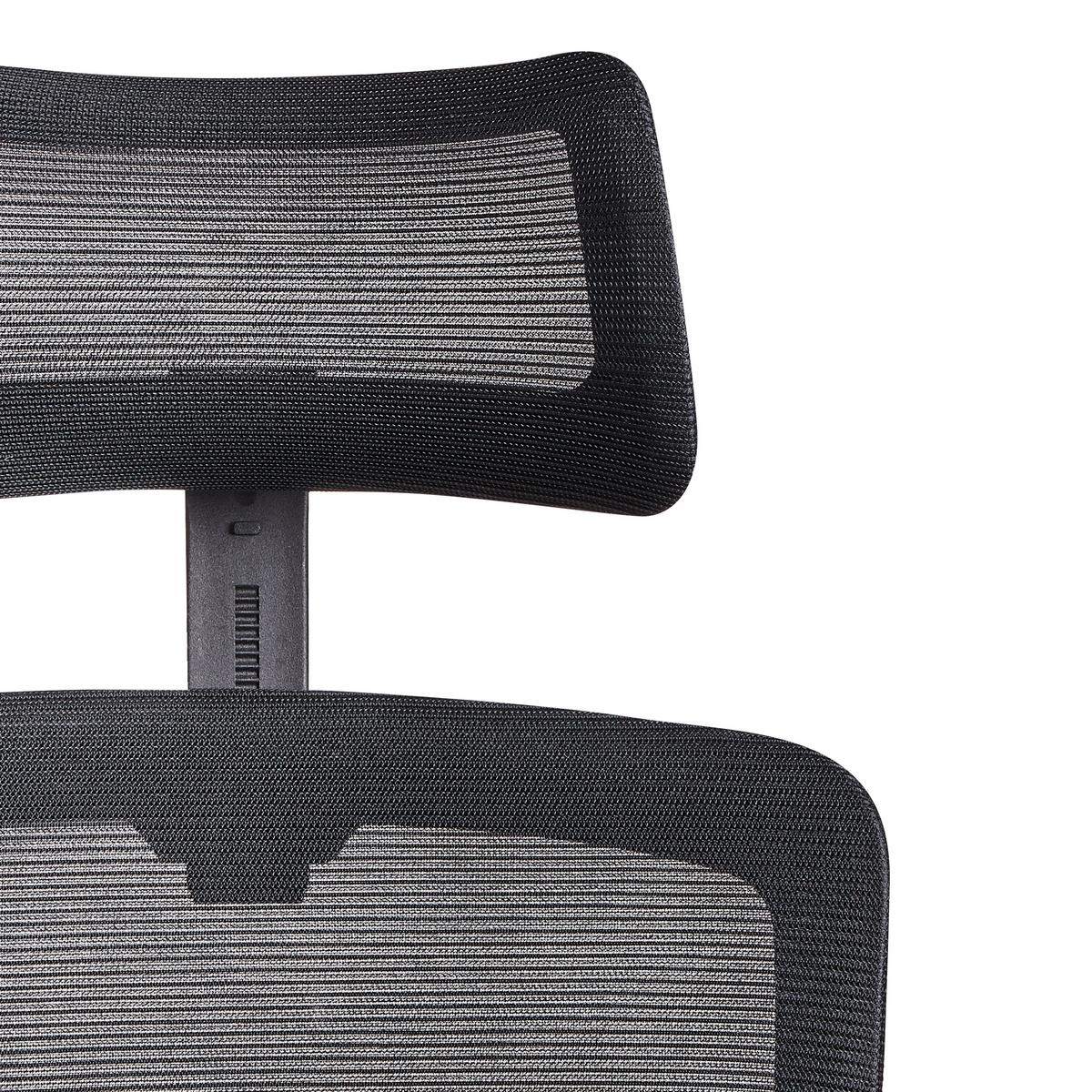 BÜROSTUHL Schwarz Monarch - Schwarz, Textil (46/110/62cm) - Beliani