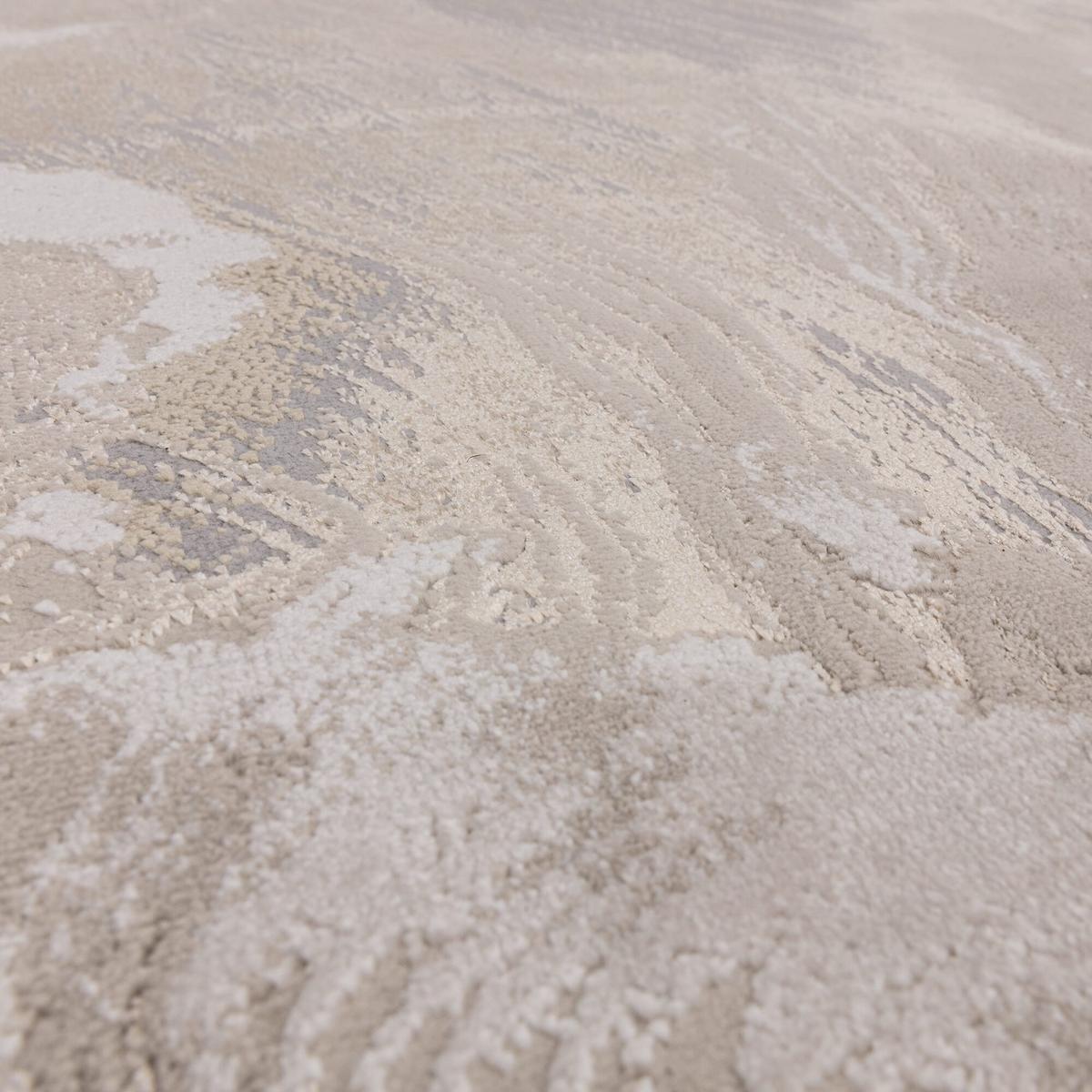 TEPPICH SARNTAL, abstrakt, aus Polyester, Florhöhe 8 mm, Gold, 160 x 230 cm - Beige, Textil (230/160cm) - KADIMA DESIGN