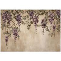 FOTOTAPETE Blumen Hängend Beige 250x175 cm - Multicolor, Papier (250/175cm) - Wallarena