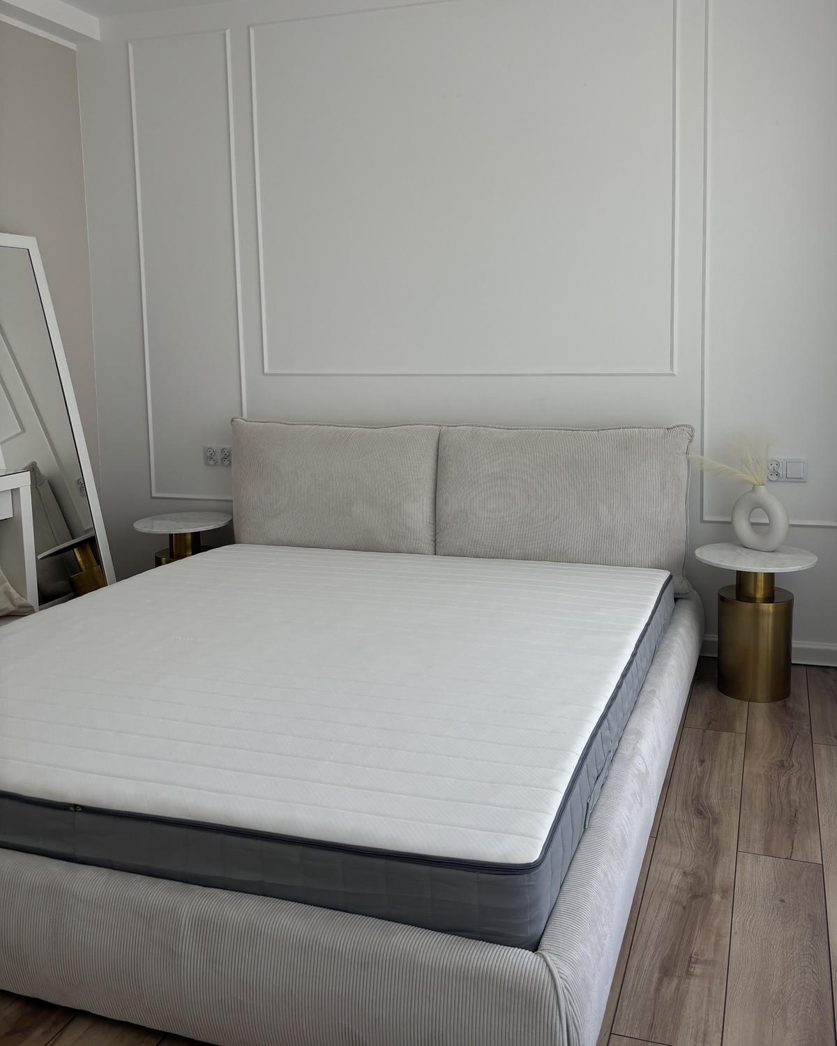 MEMORYSCHAUM-TASCHENFEDERKERNMATRATZE H2/3 Mittel 180/200 cm Breez - Weiß, Textil (180/200cm) - Beliani