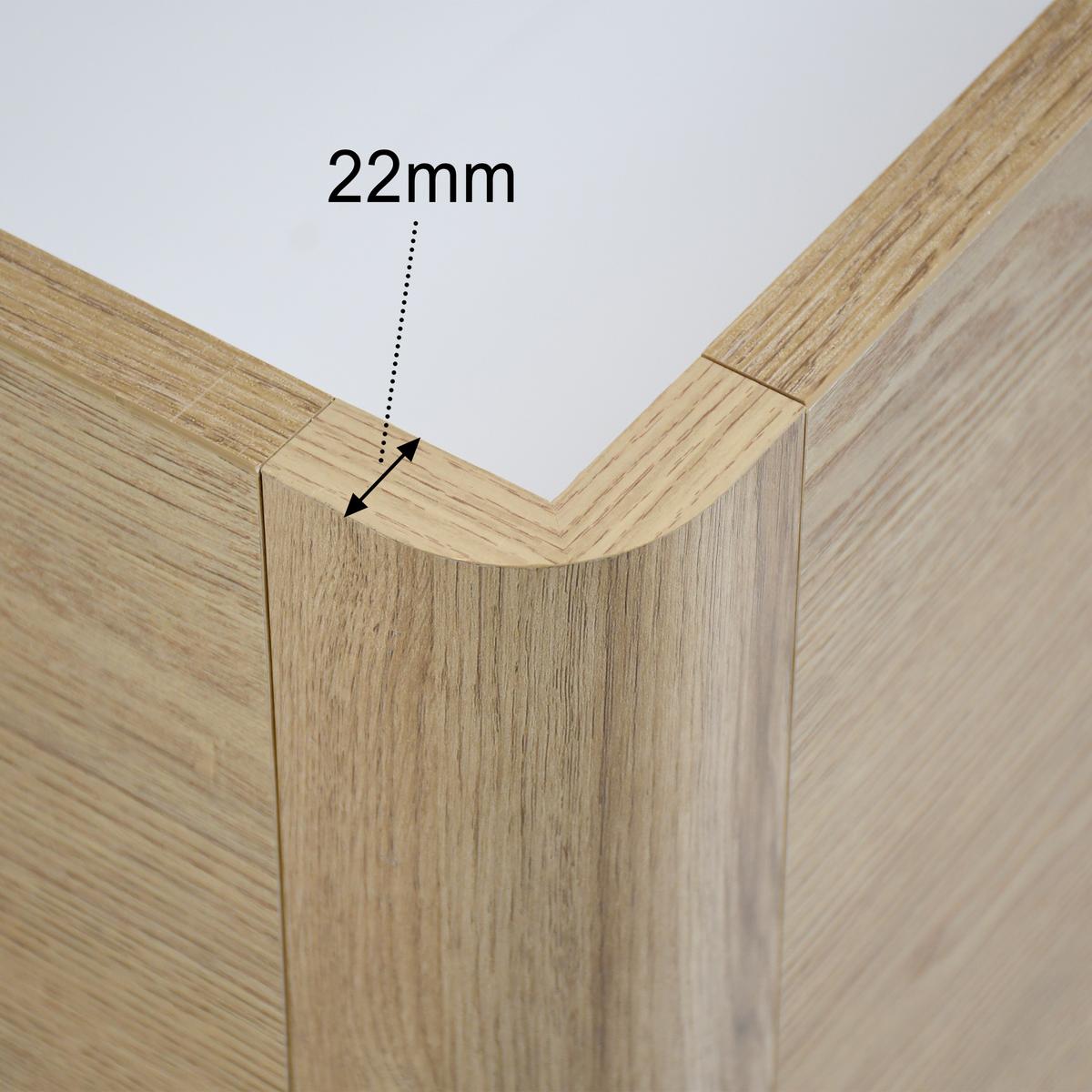 BETT Sara mit Bettkasten, ohne Kopfteil und Matratze, 140x200, Cremona Eiche - Eichefarben, Holzwerkstoff (140/200cm) - Beautysofa