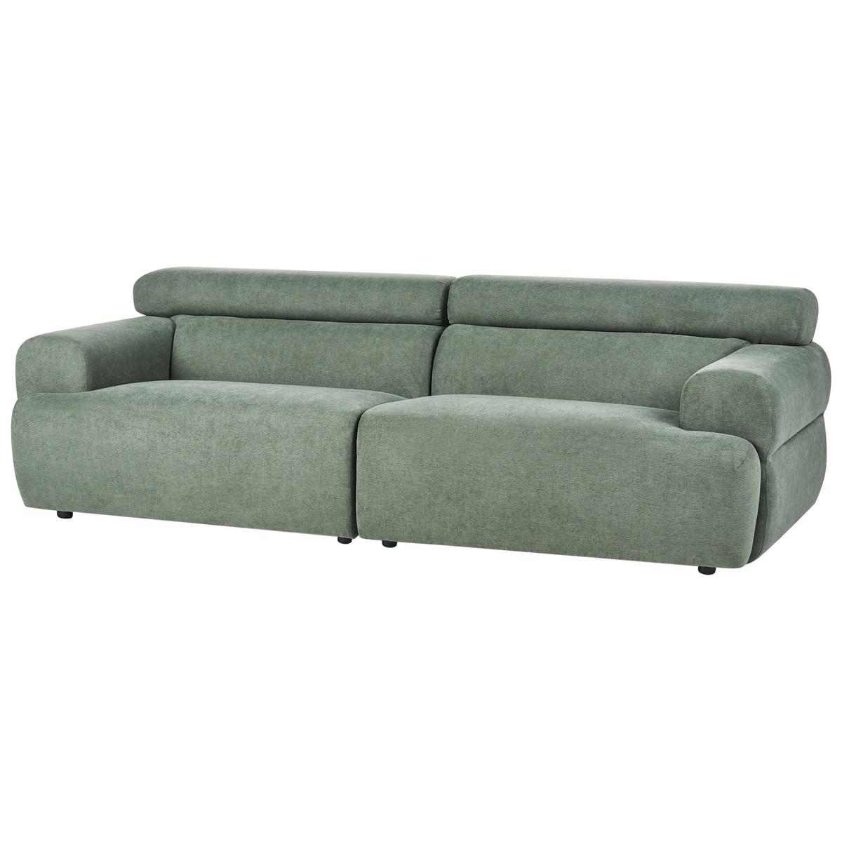 3-SITZER-SOFA Stoff Grün Hovden - Grün, Textil (210/69/95cm) - Beliani