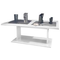 COUCHTISCH Melo Weiß Hochglanz - Weiß Hochglanz, Holzwerkstoff (67.5/102/40cm) - Vladon