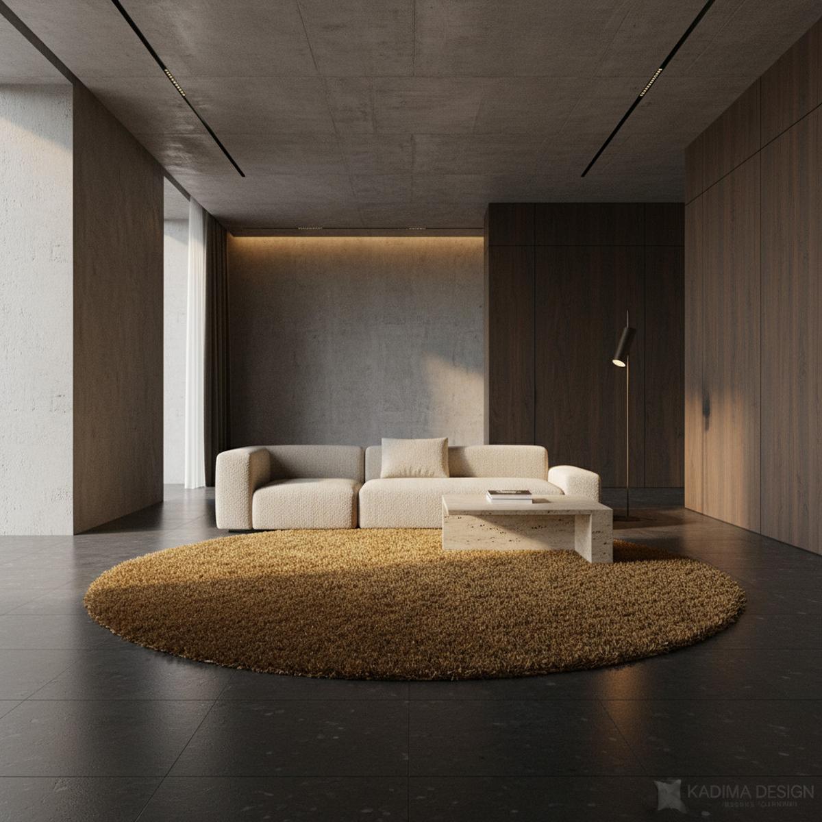 TEPPICH Hochflor SPREE in Gold, einfarbig, Ø 200 cm - Goldfarben, Textil (200/200cm) - KADIMA DESIGN