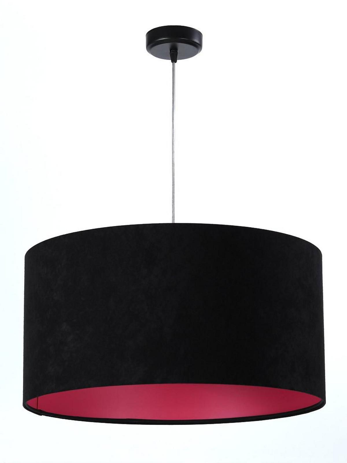 HÄNGELEUCHTE Rosa 50/25 cm - Pink/Schwarz, Kunststoff (50/0.8/25cm) - ONZENO