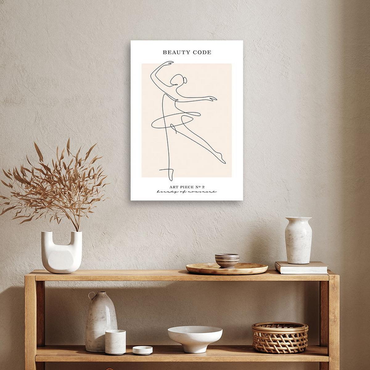 KUNSTDRUCK Beige 70/100 cm - Beige, Textil (70/100cm) - KUNSTLOFT