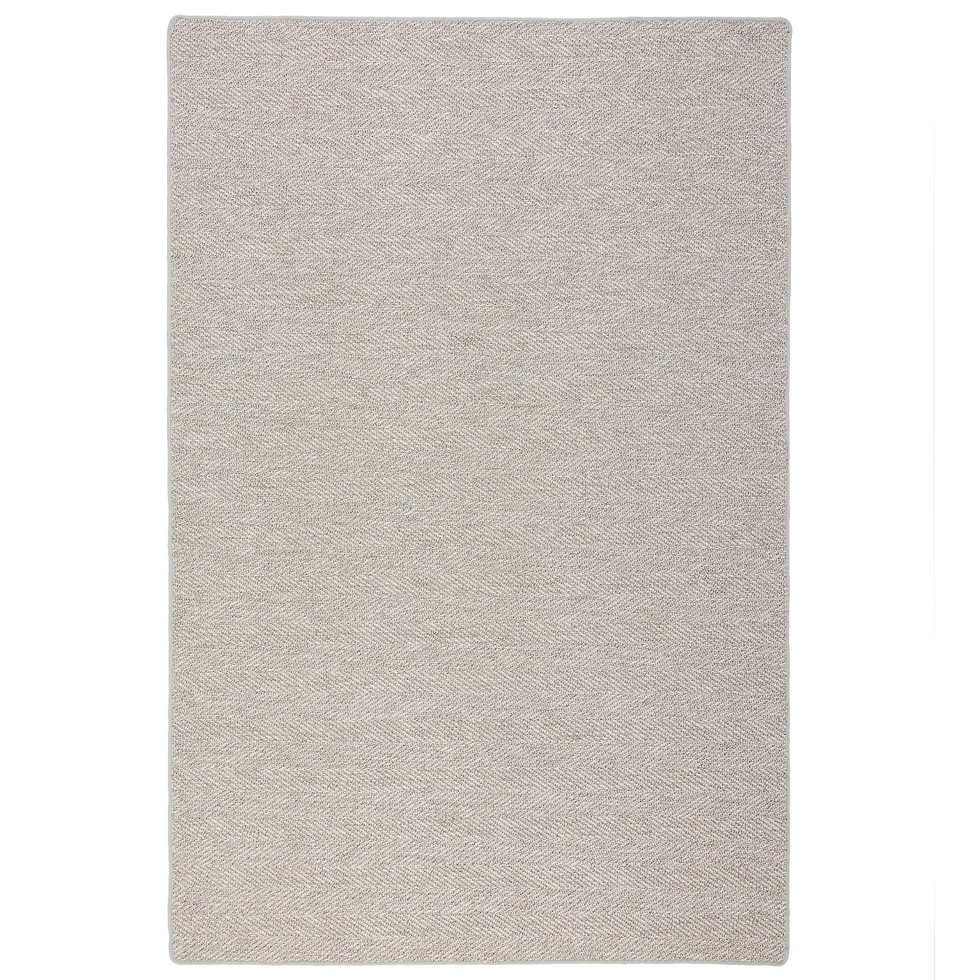 SISAL-OPTIK DESIGNER FLACHGEWEBE TEPPICH PURE MELIERT - Hellgrau, Textil (80/160cm) - Snapstyle