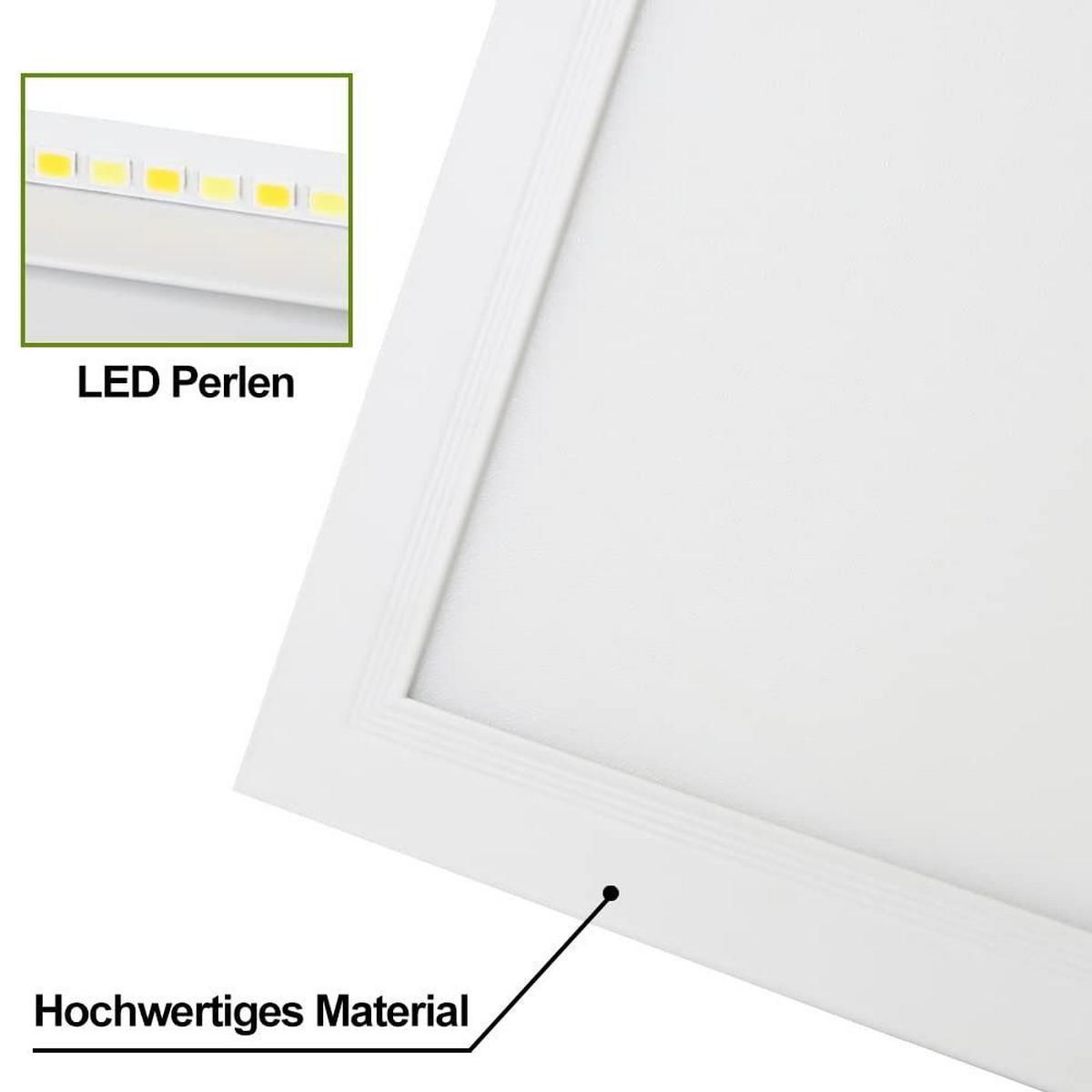 LED-DECKENLEUCHTE Thrall 100/25/1cm - Weiß, Metall (100/25/1cm) - ZMH