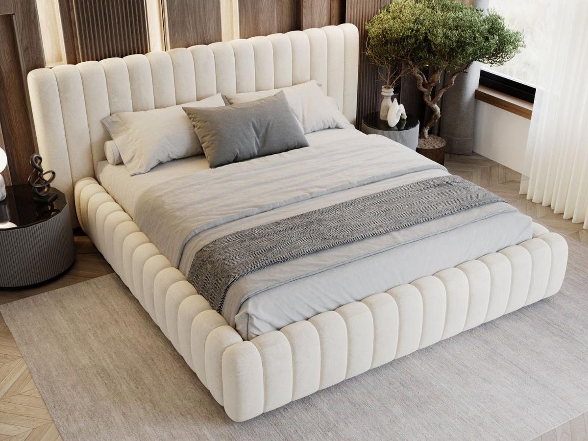POLSTERBETT Bliss 180x200 Beige - Beige, Textil (180/200cm) - Graingold