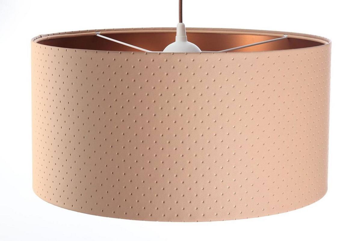 HÄNGELEUCHTE Kupfer 50/25 cm - Beige/Kupferfarben, Kunststoff (50/0.8/25cm) - ONZENO