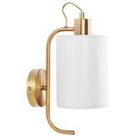 WANDLAMPE Kupfer/Weiß Liberia - Weiß/Kupferfarben, Metall (13/30/16cm) - Beliani