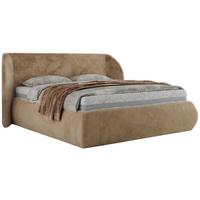POLSTERBETT CAELA CLASSIC 200/200 - Beige Plüsch - Pocket-Matratze - Beige, Textil (200/200cm) - MKS