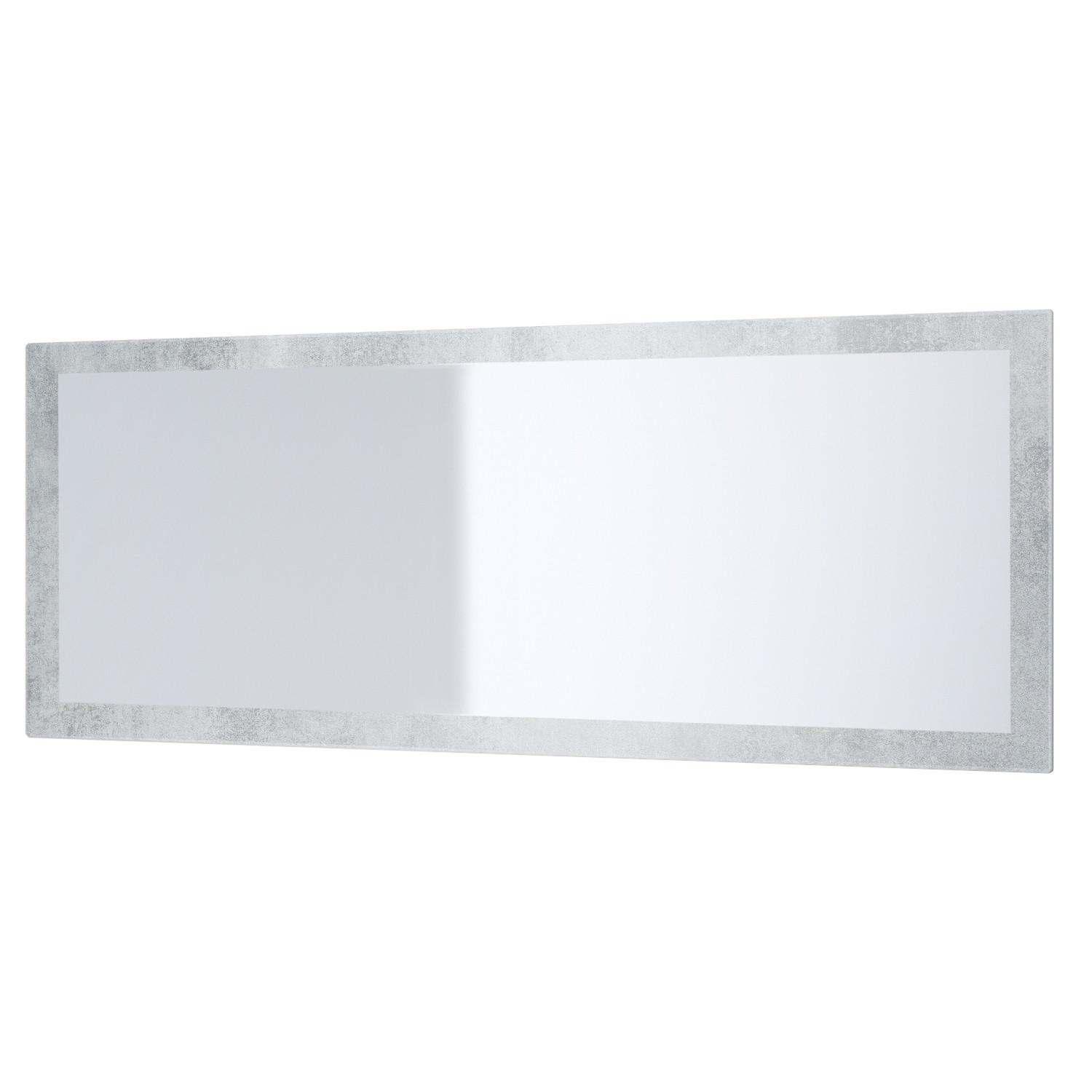 SPIEGEL Lima Beton Oxid Optik - Hellgrau, Holzwerkstoff (139/55/2cm) - Vladon