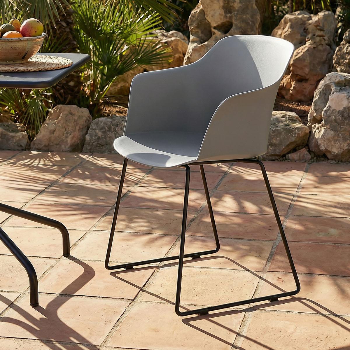 GARTENSTÜHLE FORO 4ER-SET - Grau, Textil (58/82/52cm) - IDIMEX