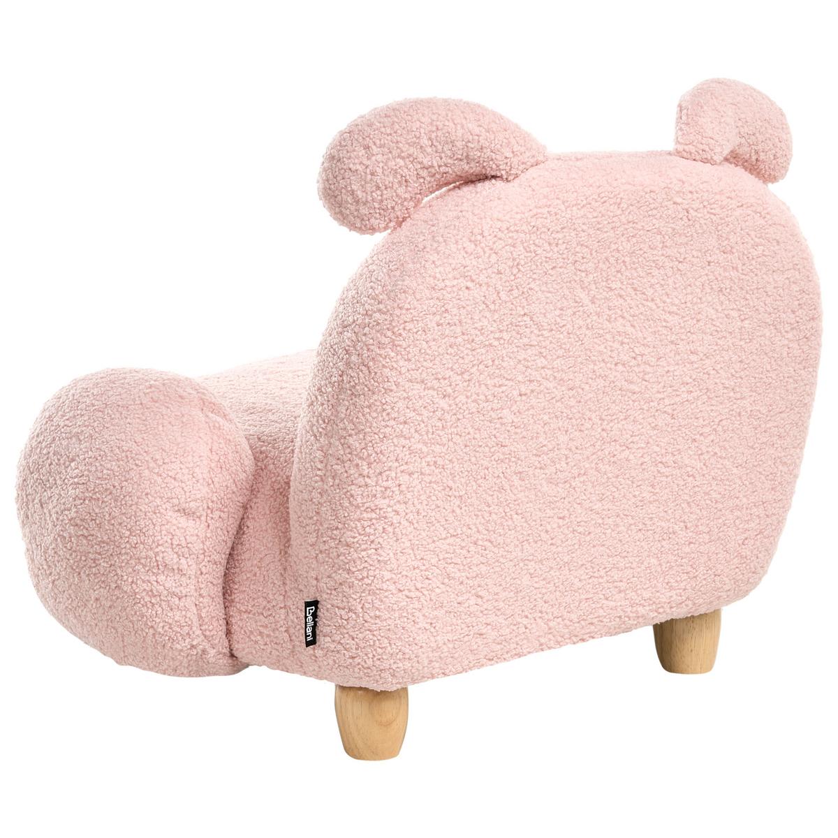 KINDERSESSEL Pastellrosa Kanna - Pink, Textil (65/45/51cm) - Beliani
