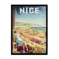 POSTER Reise Nizza A3 Rahmenlos - Klar, Papier (29.7/5/42cm) - Nacnic