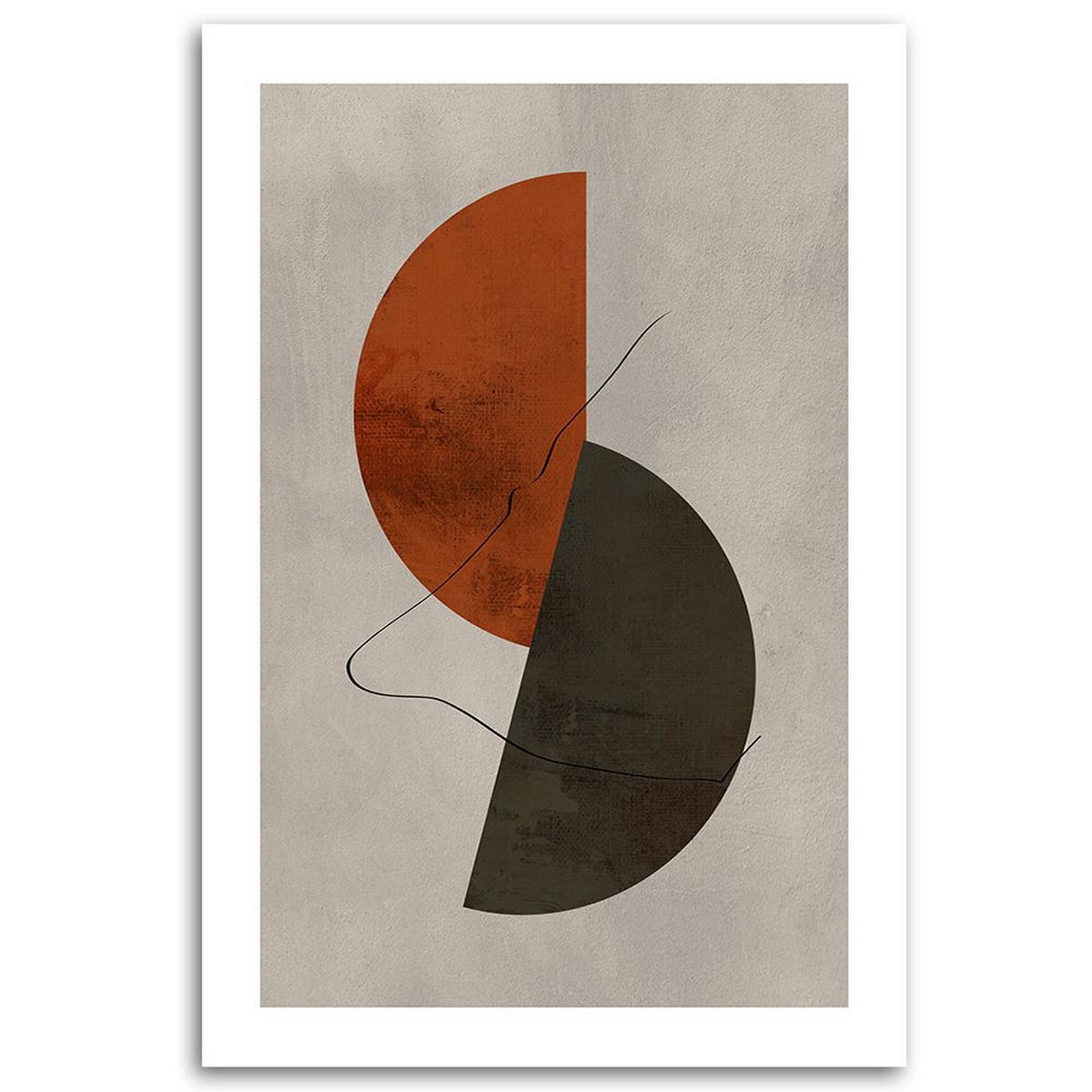 KUNSTDRUCK Braun 60/90 cm - Braun, Textil (60/90cm) - KUNSTLOFT