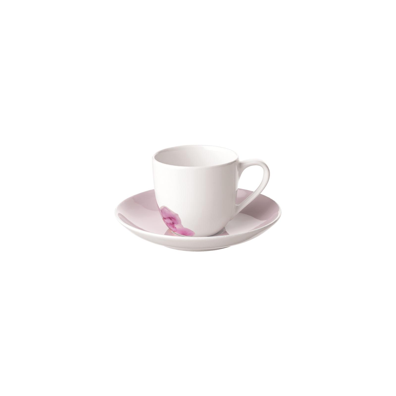 ESPRESSOTASSE MIT UNTERTASSE Rose Garden rosa 70 ml - Rosa, Keramik (11.7/7.7/11.7cm) - Villeroy & Boch