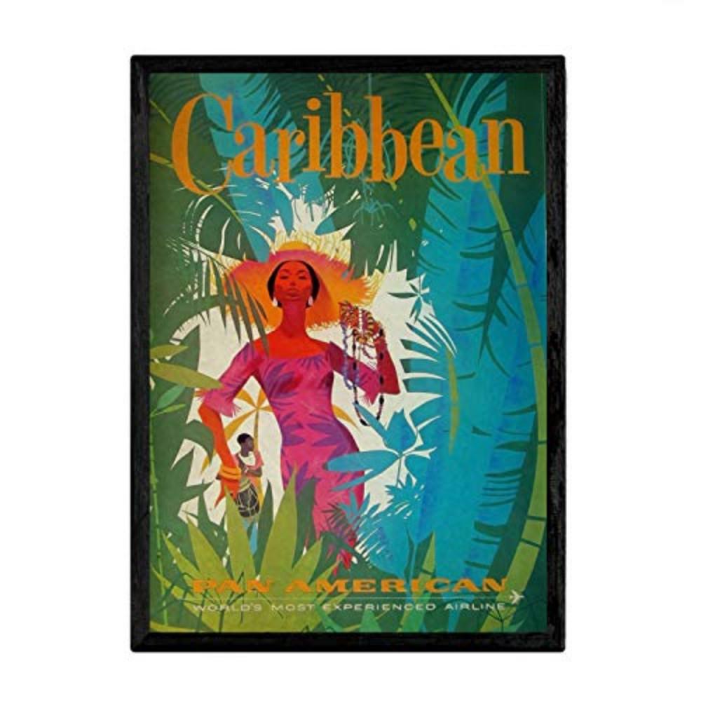 POSTER Karibik Vintage A3 Rahmenlos - Klar, Papier (29.7/5/42cm) - Nacnic